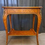 Louis XV style living room table in marquetry