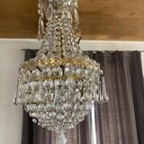 Bohemian crystal hot air balloon chandelier