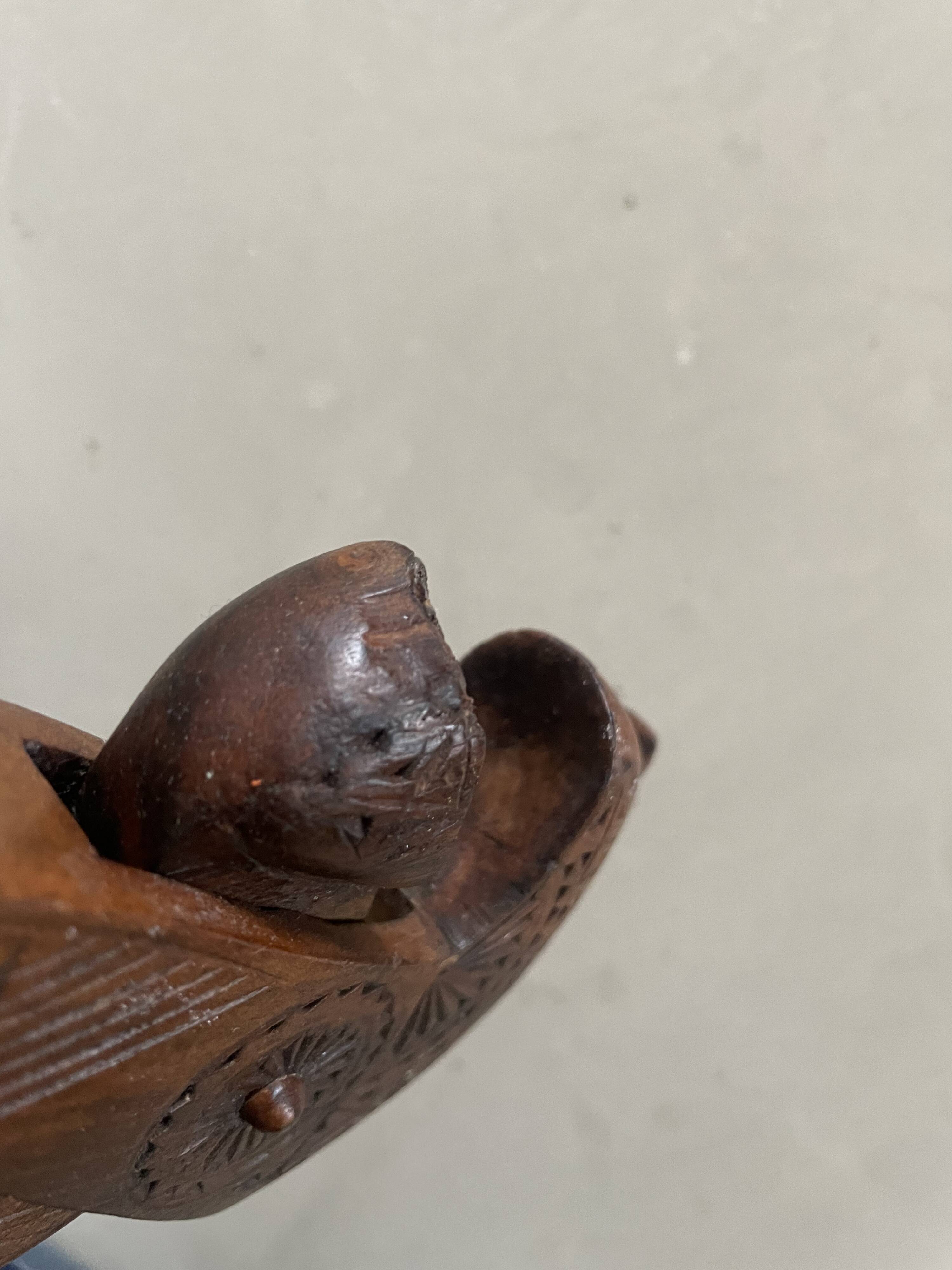 Old wooden nutcracker / Folk art