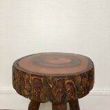 Brutalist tripod stool