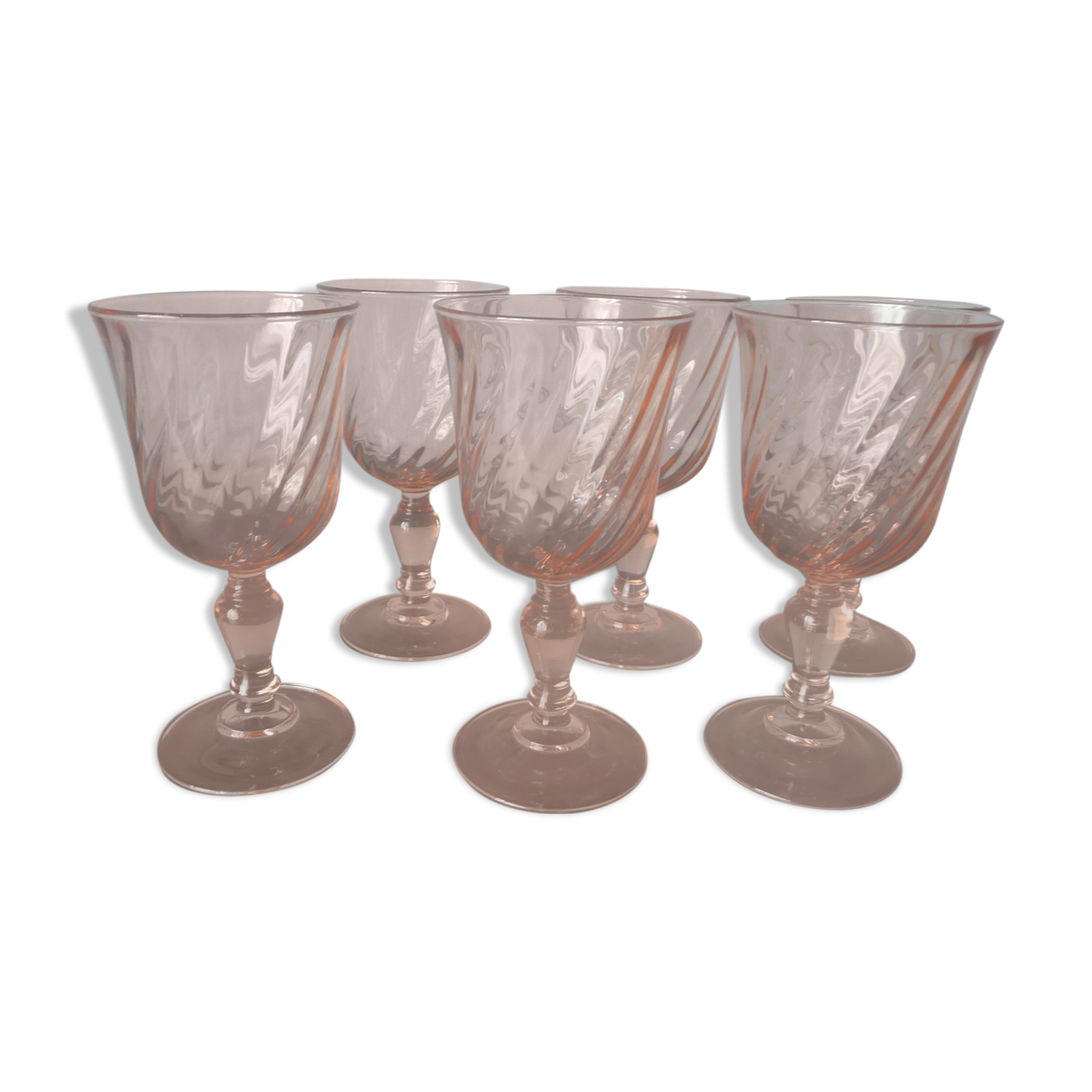 Lot of 6 wine glasses