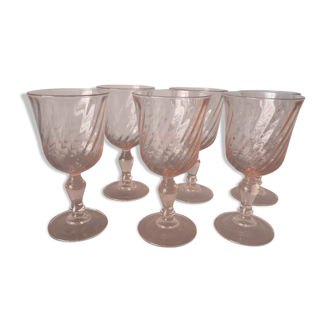 Lot of 6 wine glasses