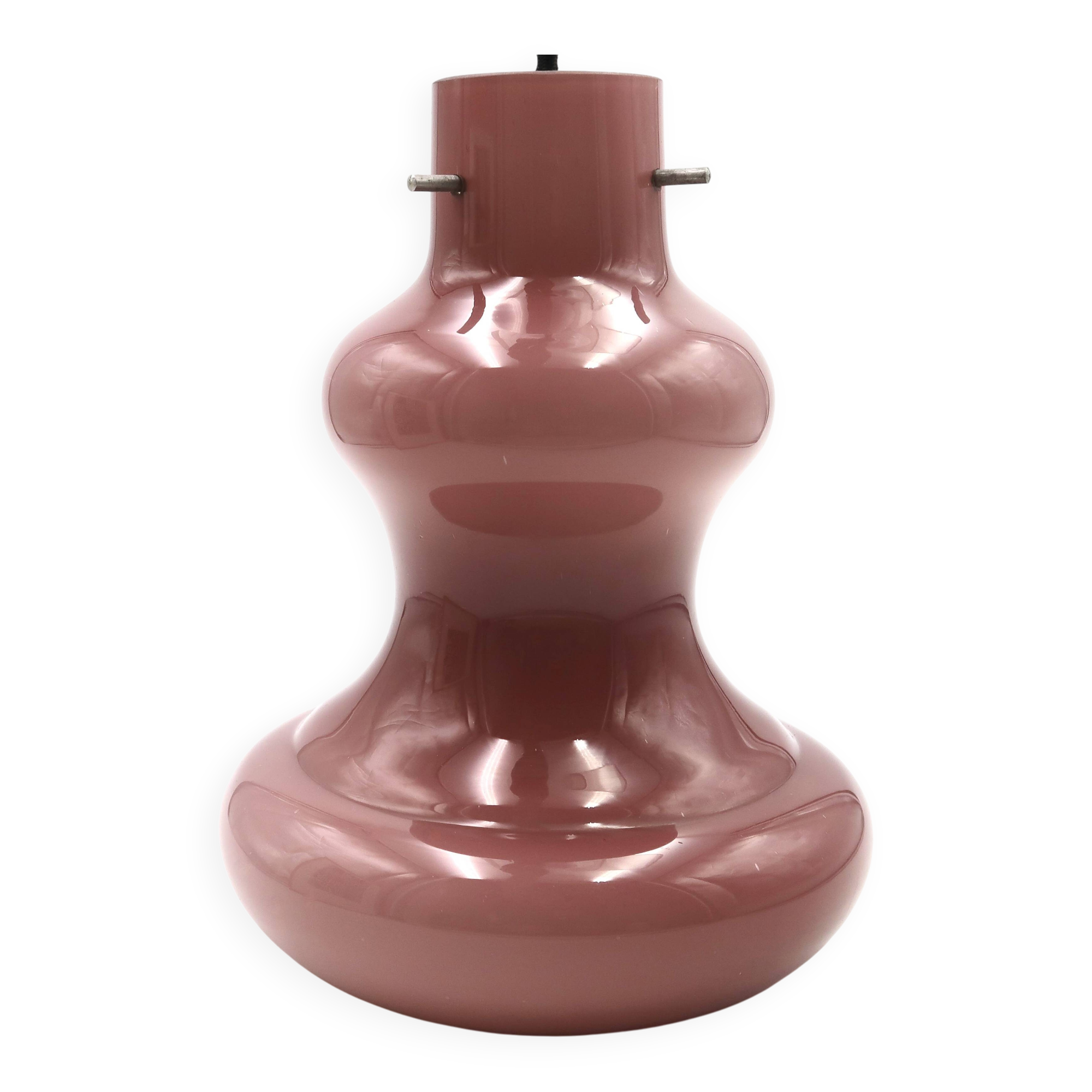 Suspension Vistosi Targetti Sankey by Massimo Vignelli Murano glass violet
