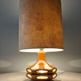 Glazed ceramic lamp from the 60s/70s West Germany
