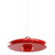 Space-Age Saucer Pendant in Red Plexiglas from Guzzini, 1960s