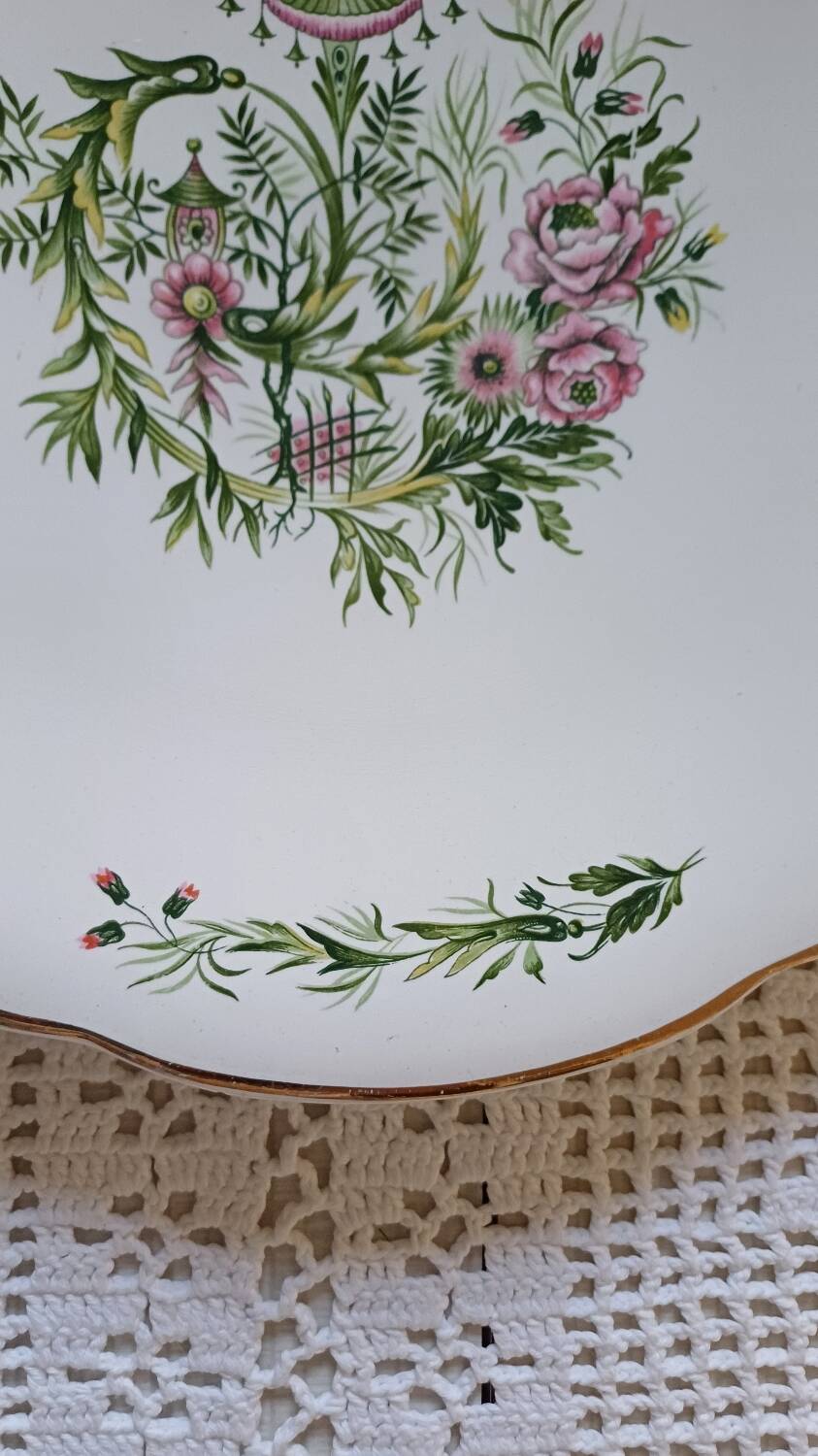 Royan de Digoin and Sarreguemines serving dish