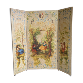 Screen painted in the taste of the 18th century