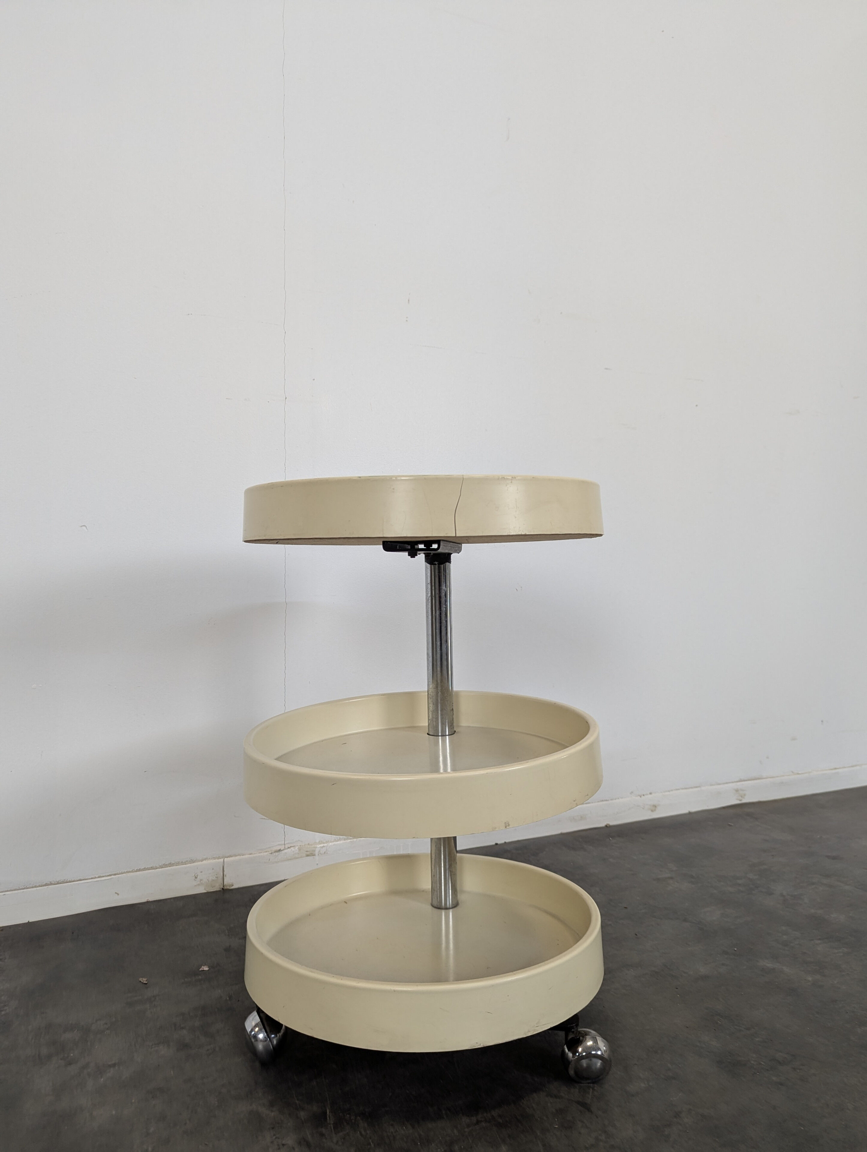Space Age rolling dessert trolley