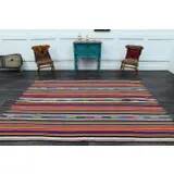 1970s Vintage Turkish Oushak Handmade Wool Cotton Orange Area Rug 193x270