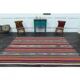 1970s Vintage Turkish Oushak Handmade Wool Cotton Orange Area Rug 193x270