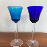 Saint Louis Crystal Colored Wine Glasses