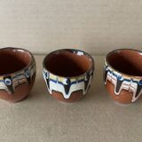 Set of 4 Russian ceramic egg cups