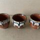 Set of 4 Russian ceramic egg cups