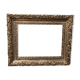 Old gilded frame with leaf