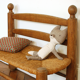 Banc ancien en bois brut enfant