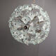 Mid-century glass sputnik chandelier, 1970s