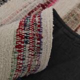 Large Striped Multicolor Vintage Kilim Rug, 292x327Cm