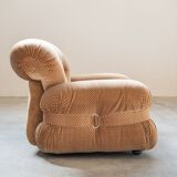 Pair of chenille armchairs 1970