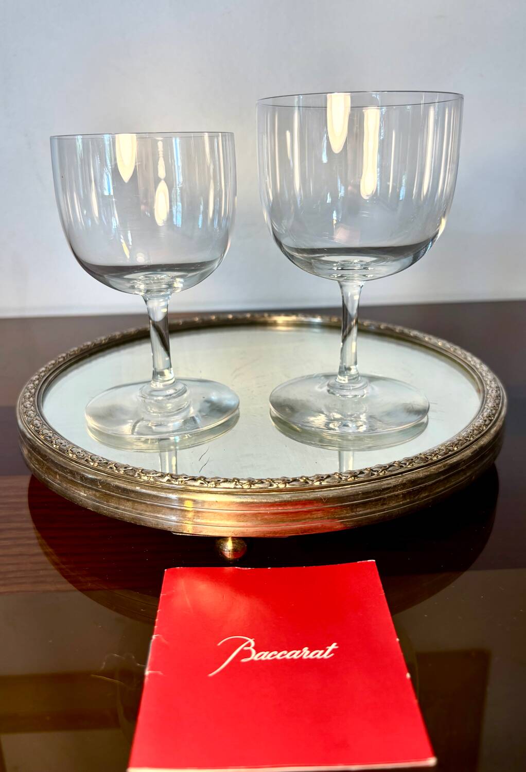 2verres à vin et eau Baccarat m. Ballon