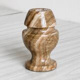 Marble candle holder.
