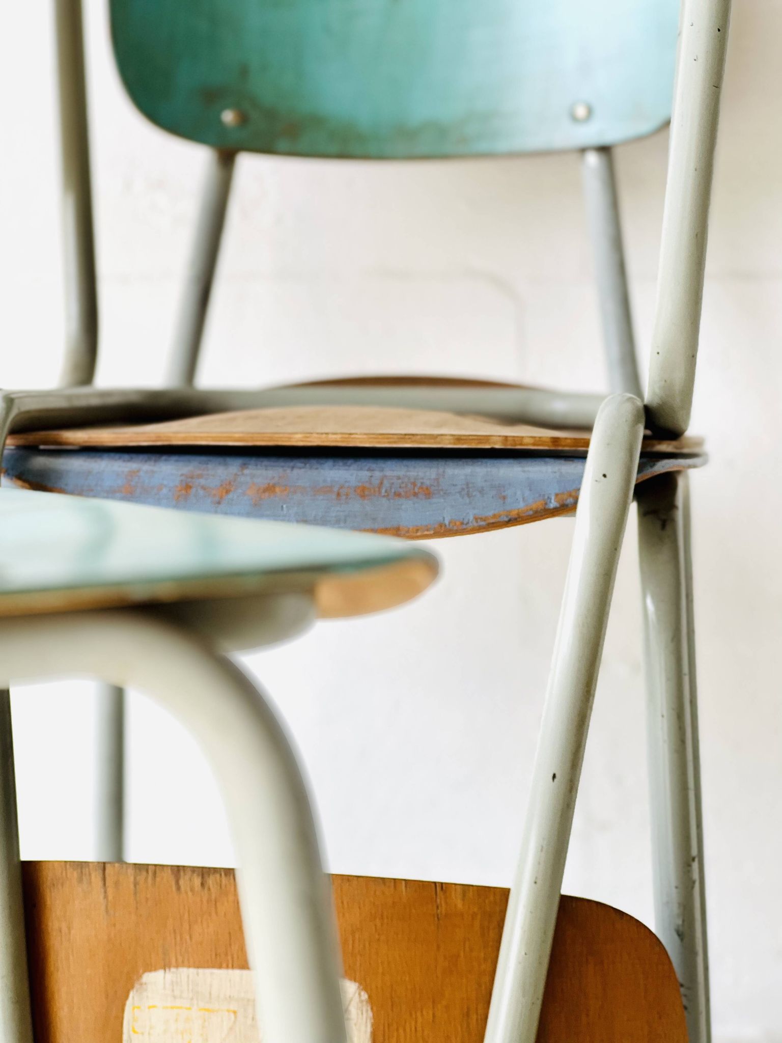 Chaises d'école, ensemble de 4