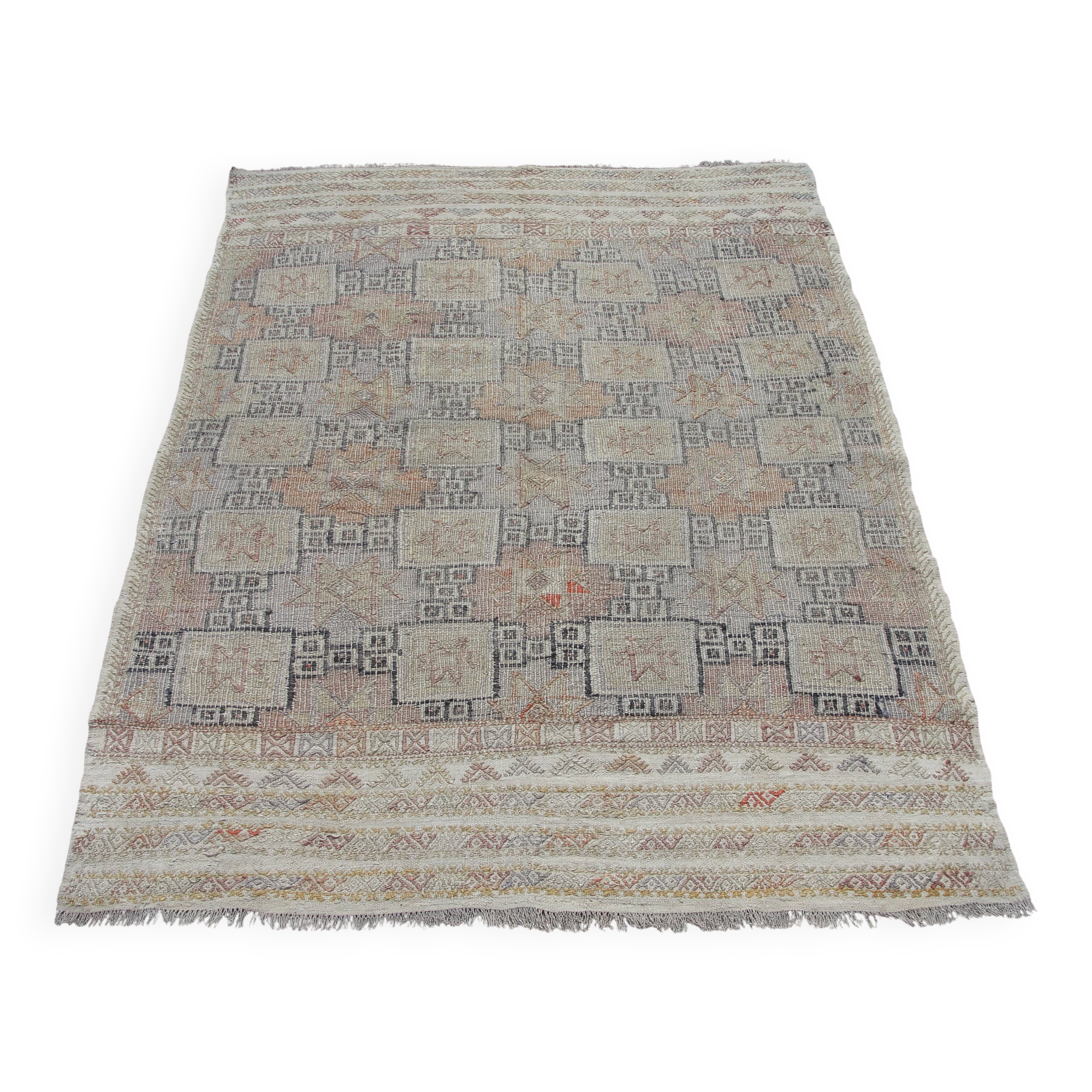 Tapis Kilim en coton fait à la main