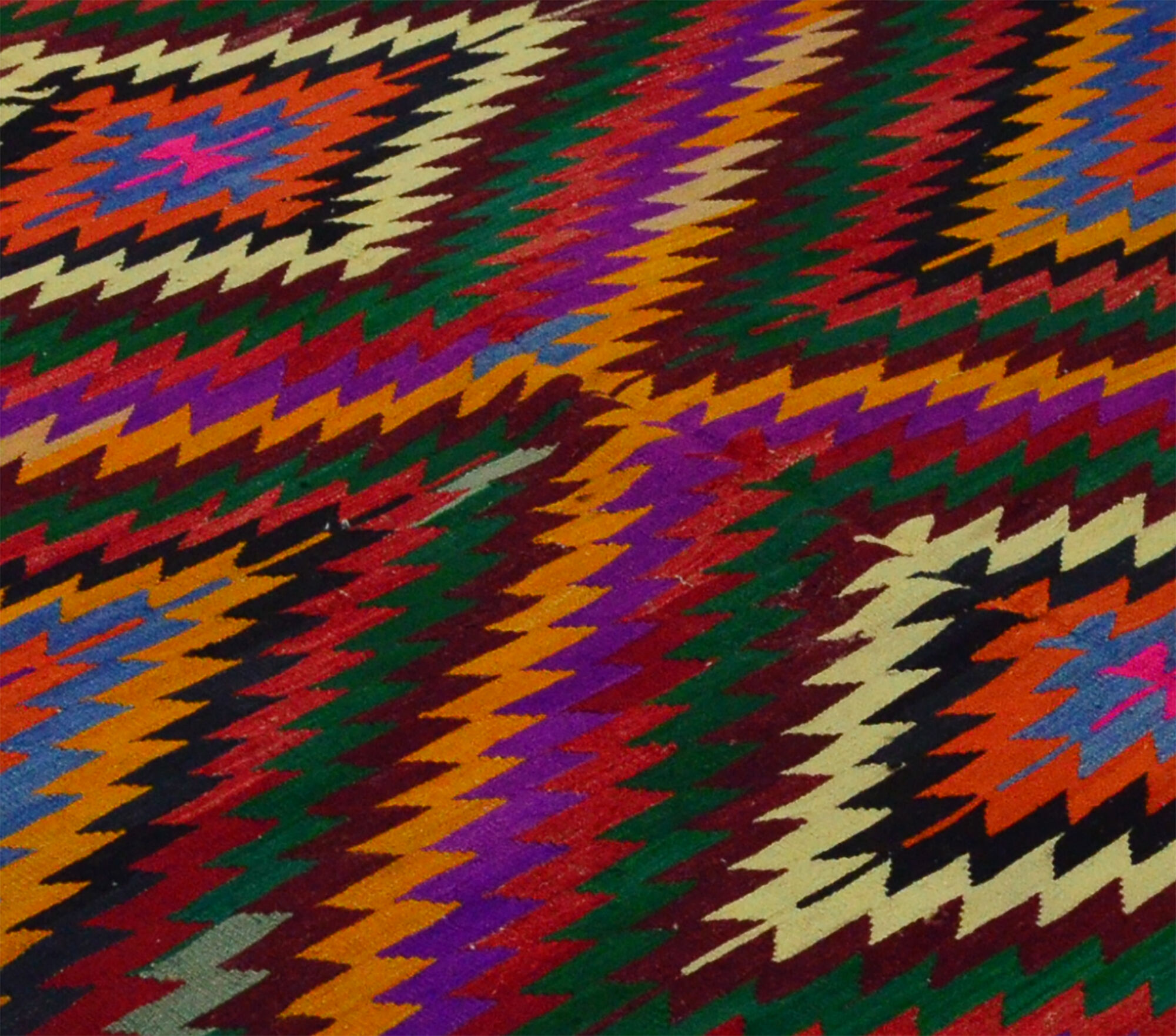 Anatolian handmade kilim rug 257 cm x 183 cm