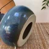 Vintage lamp with blue ceramic foot