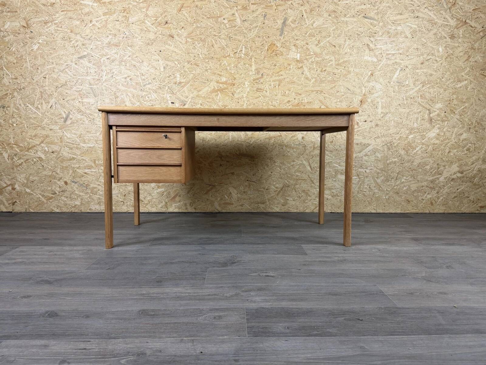 1960s 1970s Oak Writing Desk Sliding Top by Peter Løvig Nielsen for Løvig