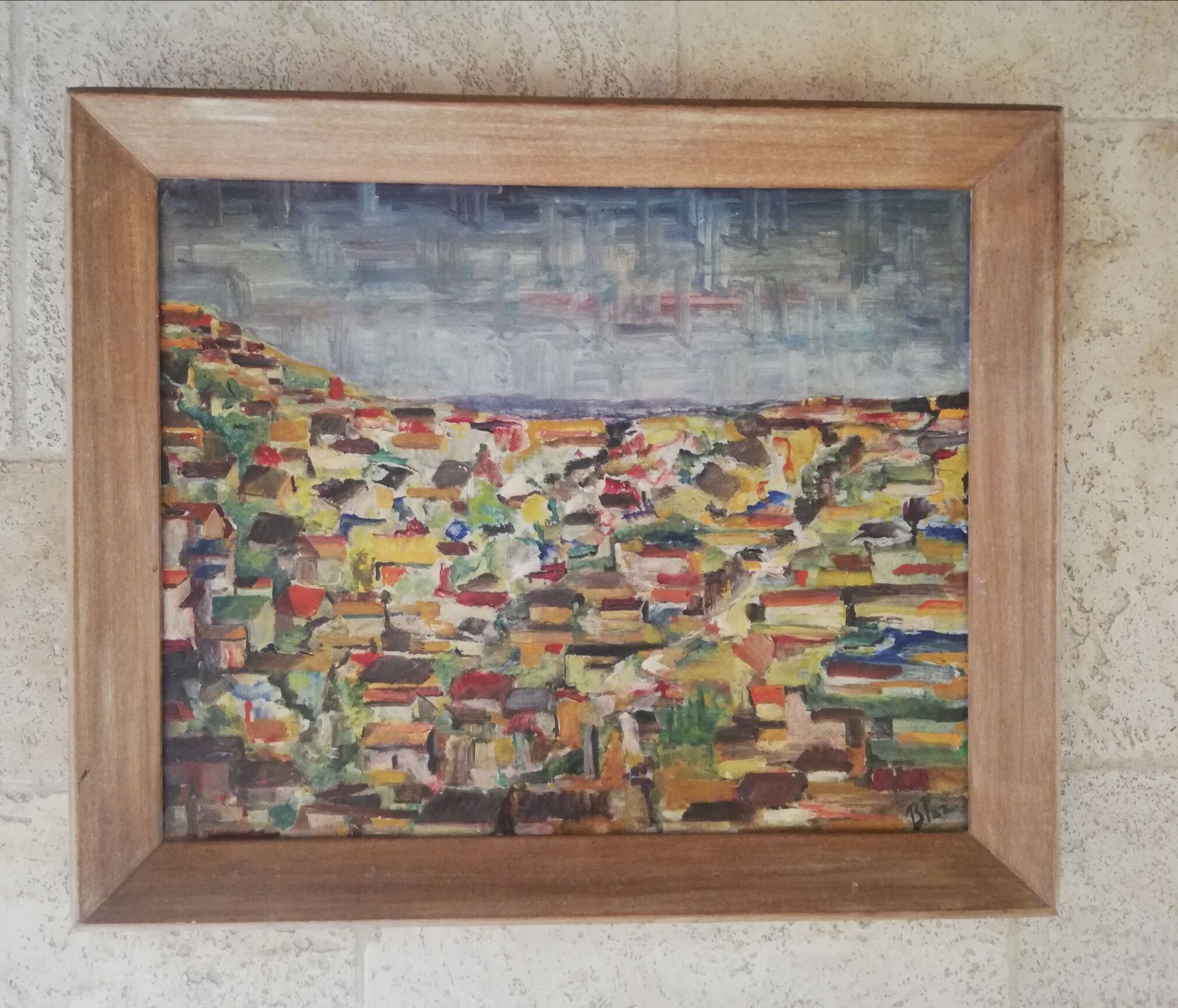 Oil on coated cardboard
