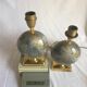 Pair of French 70s lamps Philippe Barbier style