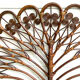 Headboard rattan peacock