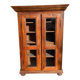 Armoire vitrée en noyer du  français