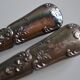 24 COUTEAUX TABLE & DESSERT METAL ARGENTE ORFEVRE FRIONNET FRANCOIS LOUIS XV