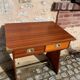 Wooden desk (boat style) with metal finishes