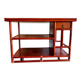 Lydia Levi coral red for McGuire Bar Cart