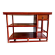 intage Lydia Levi rouge corail pour McGuire Chariot de bar