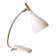 Cosack Mid Century table lamp with beige shrink paint and brass neck