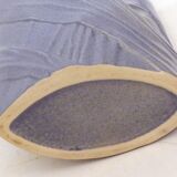 Purple vase, draped ribbons in relief