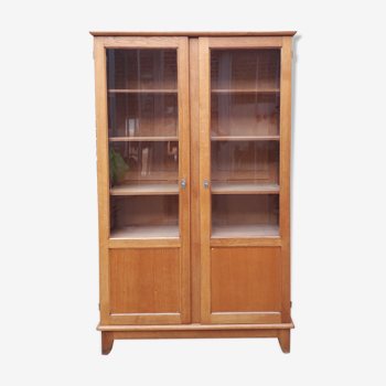 Oak display cabinet