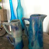 Rambervillers stoneware pitcher and cups