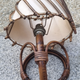 Pair of rattan bamboo sconces,  vintage, 60s
