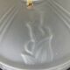 Lampshade/suspension/frosted opaline/vintage