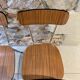 Set of 4 chairs formica imitation wood