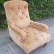 Large padded toad armchair