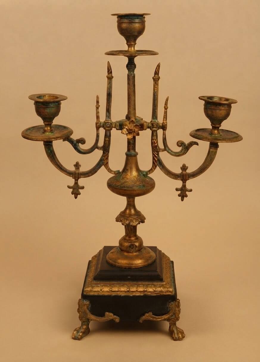 Candelabrum with multiple lights from the Napoleonic III era.