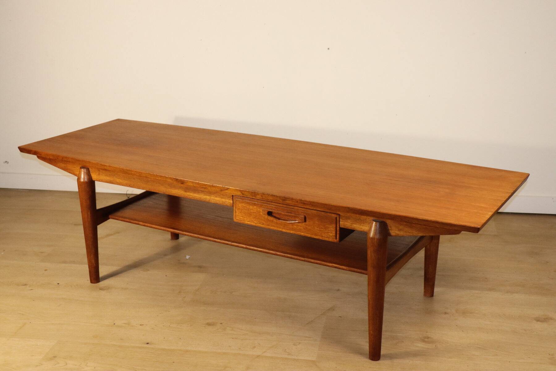 Scandinavian teak coffee table from the 1960s.