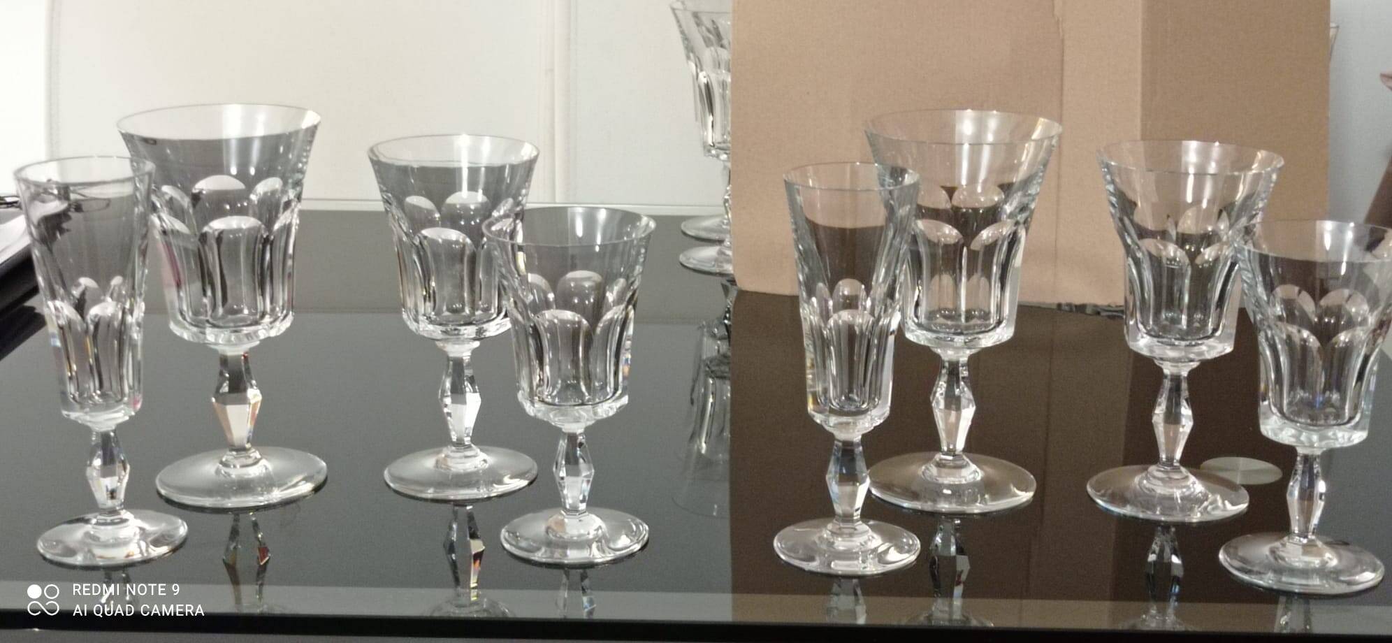 "Toi et moi" service in Baccarat crystal