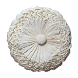 Cushion in beige fabric