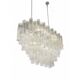 Contemporary Modern Oval "Tronchi" Murano Glass Chandelier